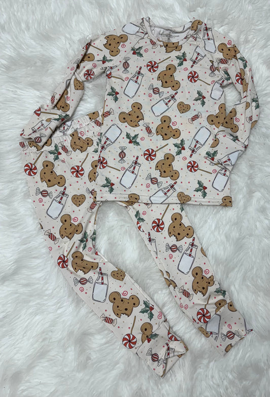 Mickey Gingerbread Pj Sets